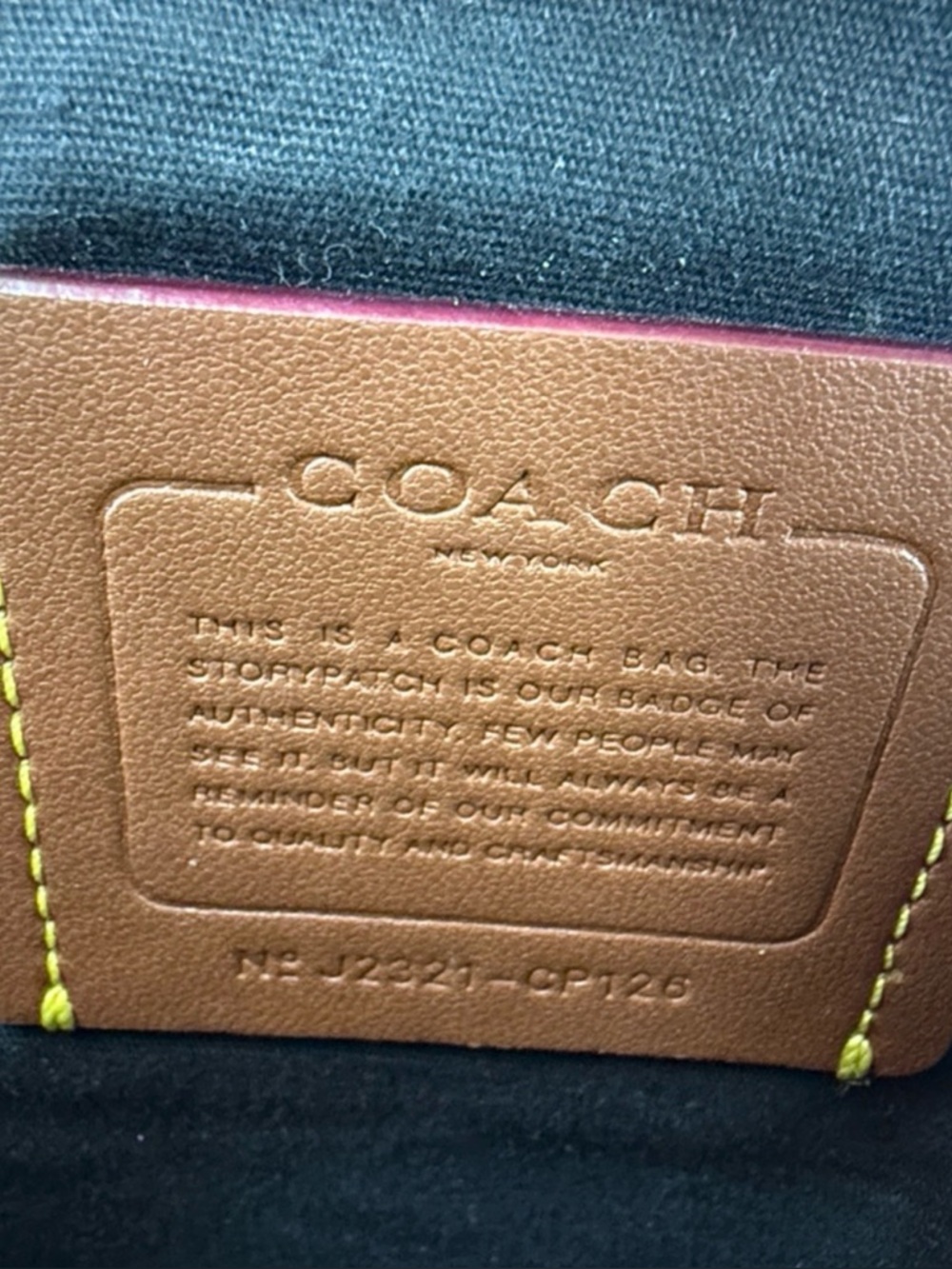Coach Men's Black/Gray Signature Mini Backpack - Picture 11 of 11